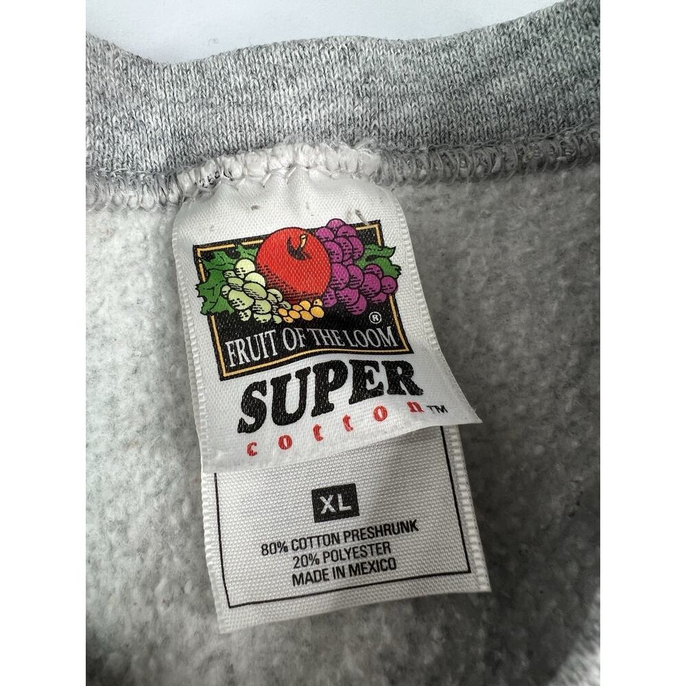 College Of St Scholastica Fruit Of The Loom Sweatshirt Gray Retro Men’s Size XL - Picture 6 of 9